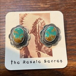 Turquoise and Silver Earrings